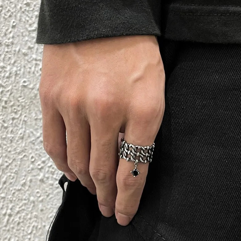 Woven Gemstone Ring