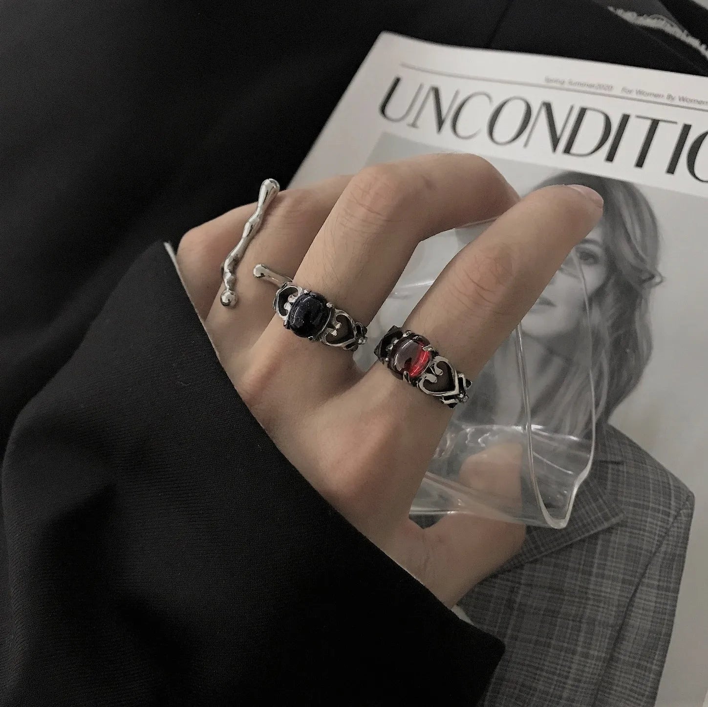 Orb Ring (Blue & Red)