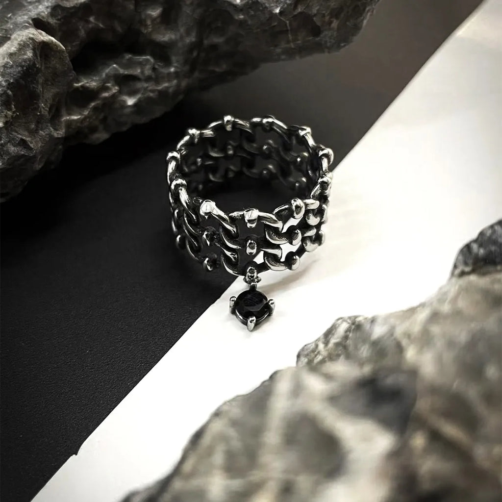Woven Gemstone Ring